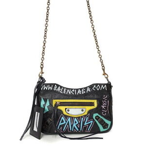 Balenciaga Graffiti Bazaar Chain Shoulder Bag